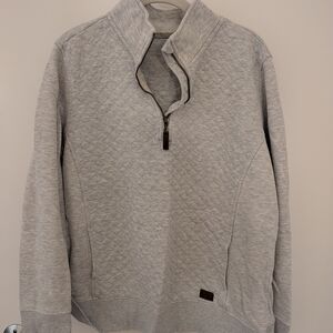 L.L. Bean Men's Light Gray Zip Up Sweater